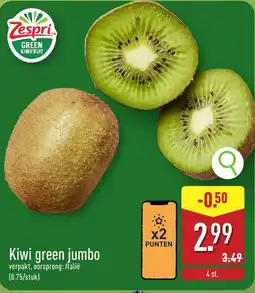ALDI Kiwi green jumbo aanbieding