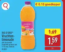ALDI RIO D'ORO Vruchtenlimonade aanbieding