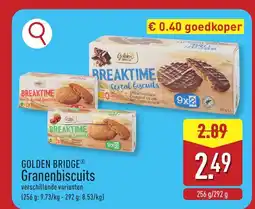 ALDI GOLDEN BRIDGE Granenbiscuits aanbieding