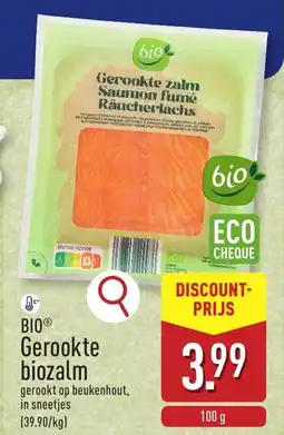 ALDI Bio Gerookte biozalm aanbieding