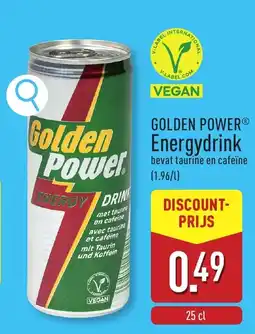 ALDI Golden power energydrink aanbieding