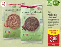 ALDI Bio Krokante biomuesli aanbieding