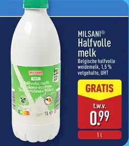 ALDI Milsani Halfvolle melk aanbieding