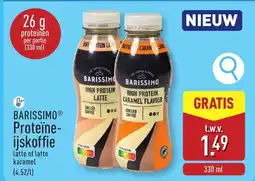 ALDI Barissimo Proteïne ijskoffie aanbieding