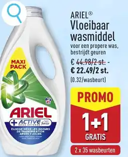 ALDI ARIEL Vloeibaar wasmiddel aanbieding