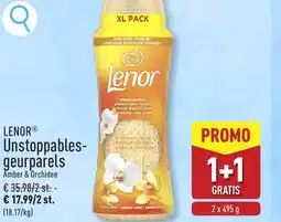 ALDI LENOR Unstoppables geurparels aanbieding