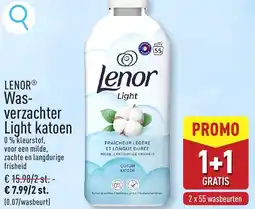 ALDI LENOR Was- verzachter Light katoen aanbieding