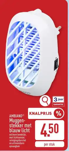ALDI Muggenstekker met blauw licht aanbieding