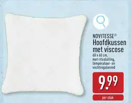 ALDI Novitesse hoofdkussen met viscose aanbieding