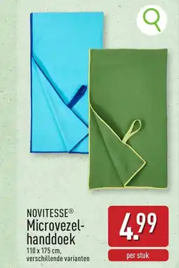 ALDI Noviaser microvezel handdoek aanbieding