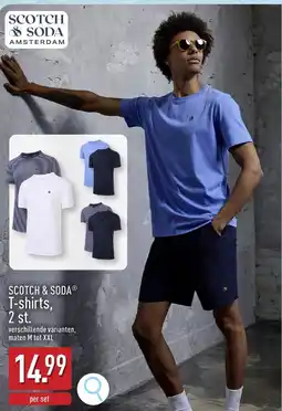 ALDI Scotch & soda t-shirts 2 st. aanbieding