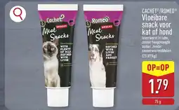 ALDI Vloeibare snack voor kat of hond aanbieding