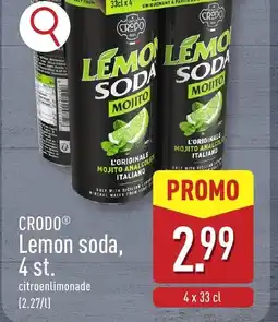 ALDI Crodo lemon soda, 4 st. aanbieding