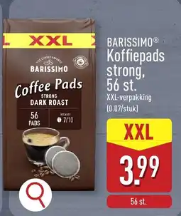 ALDI Barissimo koffiepads strong, 56 st. aanbieding