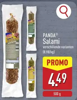 ALDI Panda salami aanbieding