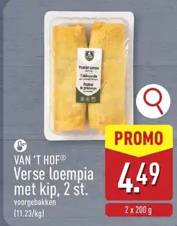 ALDI Van't hof verse loempia met kip, 2 st. aanbieding
