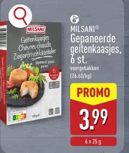 ALDI Milsani gepaneerde geitenkaasjes, 6 st. aanbieding