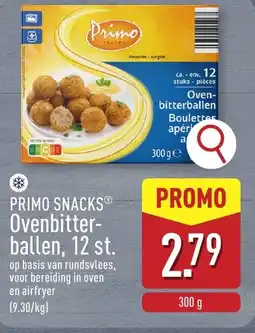 ALDI Primo snacks ovenbitterballen, 12 st. aanbieding
