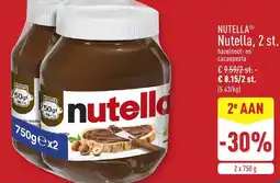 ALDI Nutella, 2 st. aanbieding