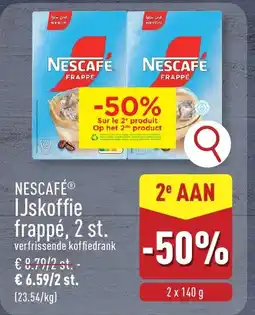 ALDI Nescafé ijskoffie frappé, 2 st. aanbieding