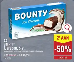ALDI Bounty ijsrepen, 6 st. aanbieding