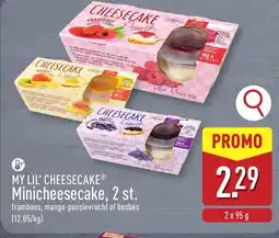 ALDI My lil' cheesecake minicheesecake, 2 st. aanbieding