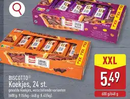 ALDI Biscotto koekjes, 24 st. aanbieding