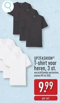 ALDI UP2FASHION T-shirt voor heren, 3 st. aanbieding