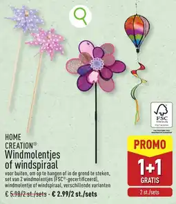 ALDI HOME CREATION Windmolentjes of windspiraal aanbieding