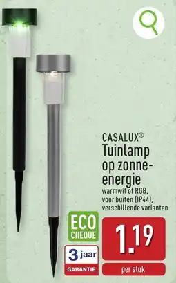 ALDI CASALUX Tuinlamp op zonne-energie aanbieding