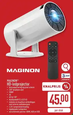 ALDI MAGINON HD-ledprojector aanbieding