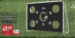 ALDI CRANE Voetbaldoel met trainingswand aanbieding