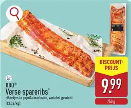 ALDI BBQ Verse spareribs aanbieding