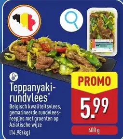 ALDI Teppanyaki rundvlees aanbieding