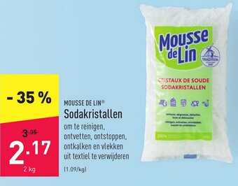 ALDI Mousse de lin Sodakristallen 2kg aanbieding