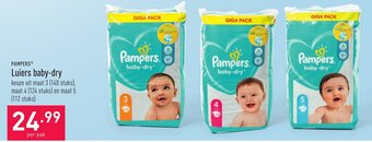 ALDI Pampers Luiers baby-dry aanbieding