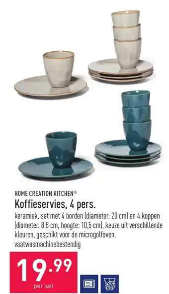 ALDI Home creation kitchen Koffieservies, 4 pers. aanbieding