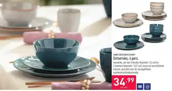 ALDI Home creation kitchen Eetservies, 4 pers. aanbieding