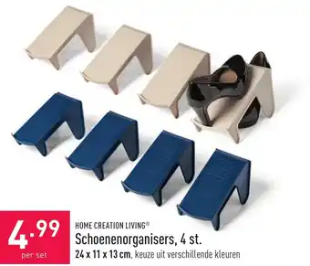 ALDI Home creation living Schoenenorganisers, 4 st. aanbieding