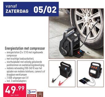 ALDI Energiestation met compressor aanbieding
