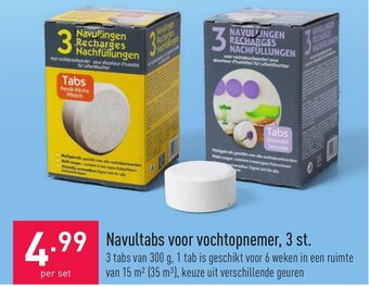 Navultabs voor vochtopnemer, 3 st.
