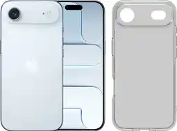 Coolblue Apple iPhone Air 512 Go Bleu + BlueBuilt Protective Back Cover Transparent aanbieding