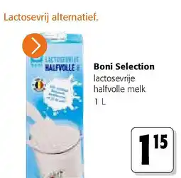 Colruyt Boni Selection lactosevrije halfvolle melk 1 L aanbieding