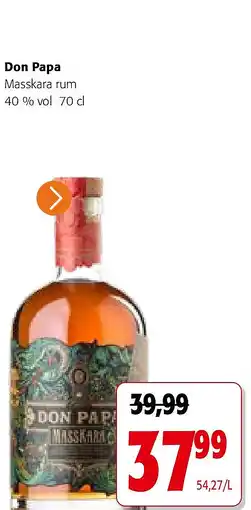 Colruyt Don Papa Masskara rum 40 % vol 70 cl aanbieding