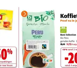 Colruyt Boni Selection Bio Peru gemalen koffie 250 g aanbieding