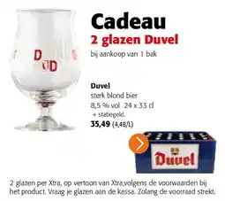 Colruyt Duvel sterk blond bier 8,5 % vol 24 x 33 cl aanbieding