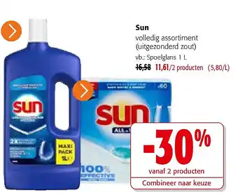 Colruyt Sun volledig assortiment aanbieding