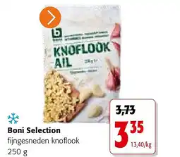 Colruyt Boni Selection fijngesneden knoflook 250 g aanbieding
