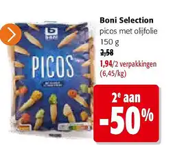 Colruyt Boni Selection picos met olijfolie 150 g aanbieding