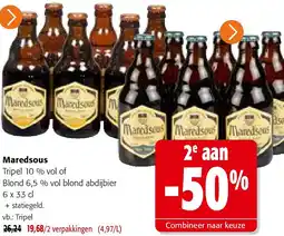 Colruyt Maredsous Tripel 10 % vol aanbieding